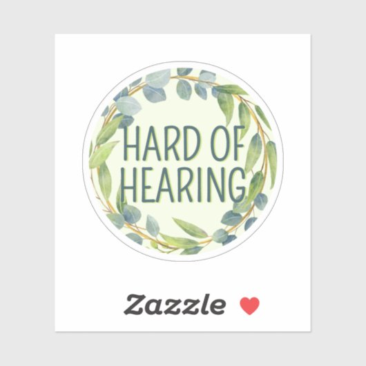 Botanische Slechthorendheid Groene Doofheid Sticker (Vel)