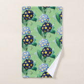 Botanische Sleutelbloem Primula Bad Handdoek (Handdoek)