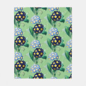 Botanische Sleutelbloem Primula Fleece Deken (Voorkant)