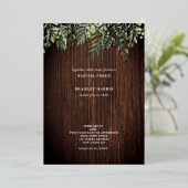 Botanische slijmvliesgordel folie uitnodiging (Staand Voorkant)