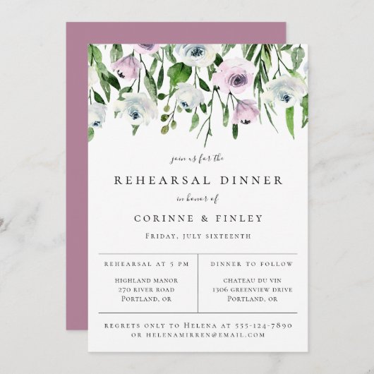 botanische slijmvliesrepetitie aankondiging (Voorkant / Achterkant)