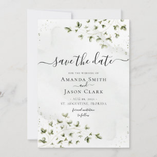 Botanische slokdarm met foto save the date