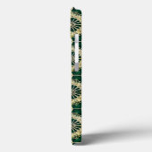 Botanische Smaragd Esthetische Chic Gouden Accent Case-Mate iPhone Case (Achterkant / Links)