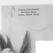 Botanische Sneeuwdruppel Line Art Bloem Zelfinktende Stempel