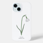 Botanische Sneeuwdruppelpastel Bloem Case-Mate iPhone Case (Achterkant)