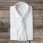 Botanische Sneeuwdruppelpastel Bloem Stropdas<br><div class="desc">Een stropdas met een motief van botanische sneeuwbloem in pastelkleuren (Galanthus nivalis) op een witte achtergrond: een ideaal cadeau voor een liefhebber van bloemen. Het is de geboortebloem van januari en de bloem van Steenbok.</div>