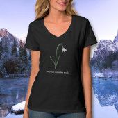 Botanische Sneeuwdruppelpastel Bloem T-shirt