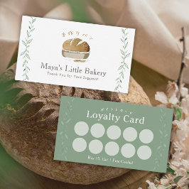Botanische Sourdough Brood Logo Bakkerij Loyalitei Visitekaartje