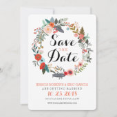 Botanische spiegel Sla de datum op Save The Date (Voorkant)