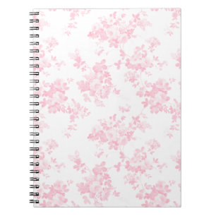 Botanische spoelroze  elegante florale flacon notitieboek