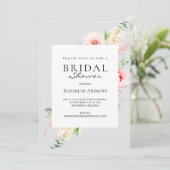 Botanische Spring Bridal Shower Invitation Kaart (Staand voorkant)