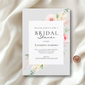 Botanische Spring Bridal Shower Invitation Kaart