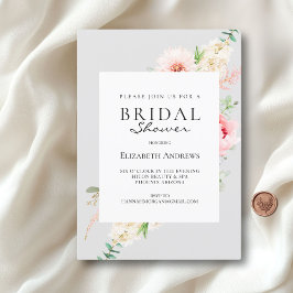 Botanische Spring Bridal Shower Invitation Kaart