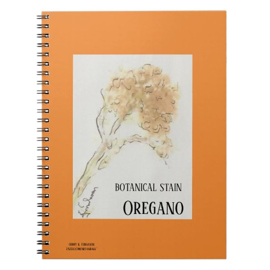 BOTANISCHE STAIN OREGANO NOTITIEBOEK (Voorkant)