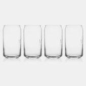 Botanische stam Bruiloft Monogram Blikvorm Glas (Rechts)