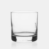 Botanische stam Bruiloft Monogram Whisky Glas (Rechts)