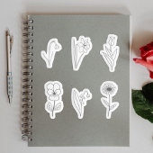 Botanische Stickers voor vloerbedekking