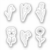 Botanische Stickers voor vloerbedekking (Voorkant)