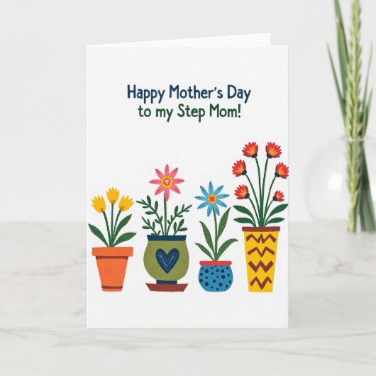 Botanische Stiefmoederdag Kaart (Voorkant)
