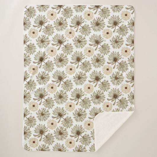 Botanische stijl warme deken (Voorkant)