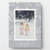 Botanische stoffen Foto Easel Back Frameless Afbee Fotoplaat (voorkant)