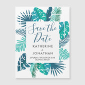 Botanische strand Tropisch sparen de Magnet van de (Voorkant)