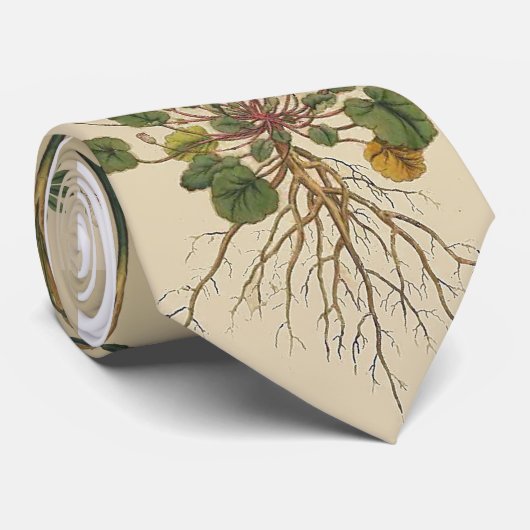 Botanische Stropdas van tuinders (Opgerold)