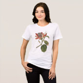 botanische studie Passie Bloem Tri-Blend Shirt (Voorkant volledig)