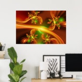 Botanische studie poster (Thuiskantoor)