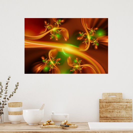 Botanische studie poster (Keuken)