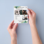 Botanische Succulent Salon Services Flyer Sjabloon (Hand)