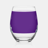 Botanische Succulent Trendy Paarse Elegant Wijnglas Zonder Voet (Links)