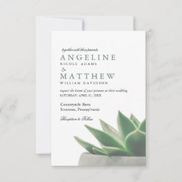 Botanische Succulente Garden | Uitnodiging tot wed