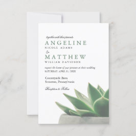 Botanische Succulente Garden | Uitnodiging tot wed