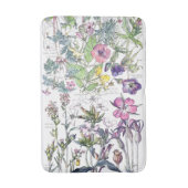 Botanische sweet William Wildflower Flower Bath Ma Badmat (Voorkant Verticaal)