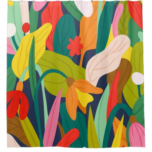 Botanische symfonie douchegordijn (Voorkant)