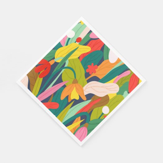 Botanische symfonie servet (Hoek)