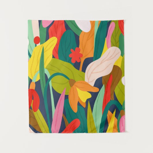 Botanische symfonie wandkleed (Voorkant)