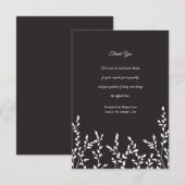 Botanische sympathie bedankje kaart (Voorkant / Achterkant)