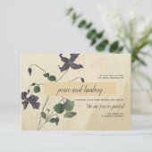 Botanische sympathie Hartelijk dank Kaart (Staand voorkant)