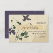 Botanische sympathie Hartelijk dank Kaart (Voorkant / Achterkant)