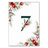 Botanische tabel 7 Weduwstabel nummer noel Kaart (Achterkant)