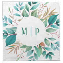 Botanische takken waterverf thema Heldere kleuren