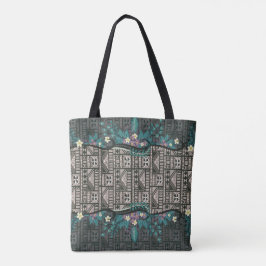 Botanische Tapa Fusion in Hawaiian Tote Bag
