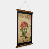  botanische tapijten - Pelargonium Hangend Wandkleed (Gebogen)