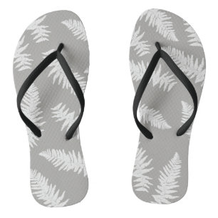 Botanische Teenslippers met Fern Leaf