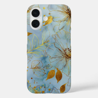 Botanische telefoonhoes vintage voor bloemenliefhe iPhone 16 hoesje