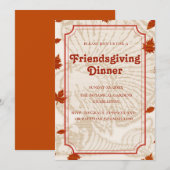 botanische teracotta tonen Friendsgiving Kaart (Voorkant / Achterkant)