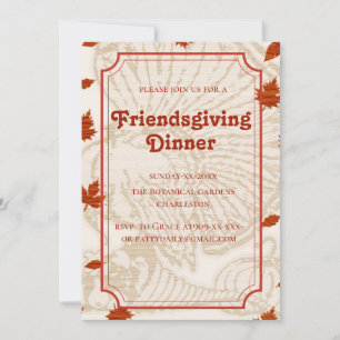 botanische teracotta tonen Friendsgiving Kaart