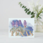 Botanische Texas Bluebonnet 2 Briefkaart (Staand voorkant)